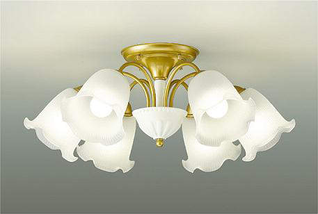 展示品 ダイコー DCH-40259Y 6灯シャンデリア 切子ガラス×クリスタル